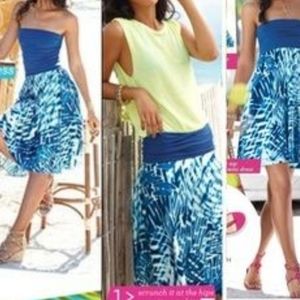 Avon-mark tie die dress or skirt wear 3 ways M